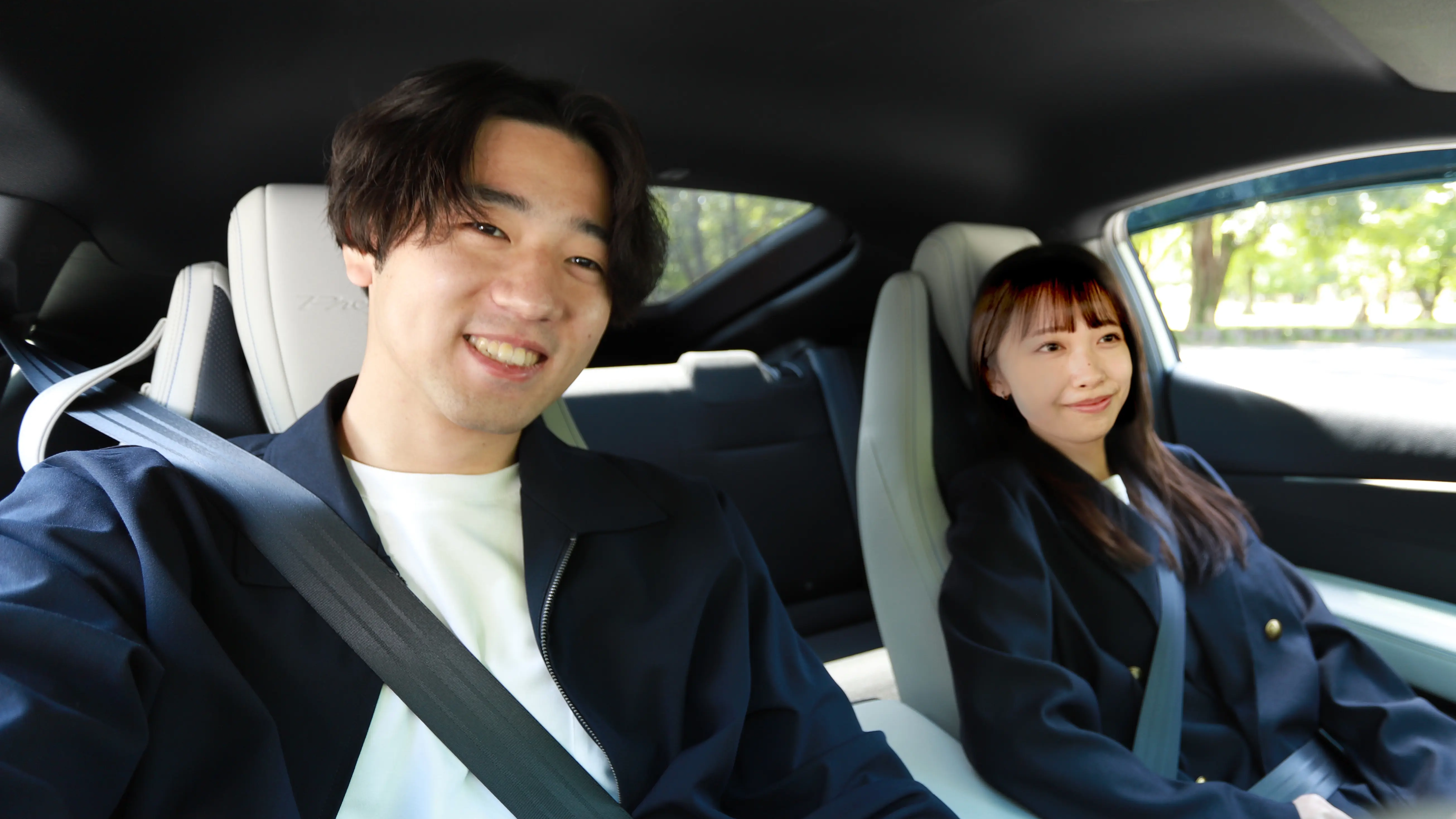 Couple driving a Prelude