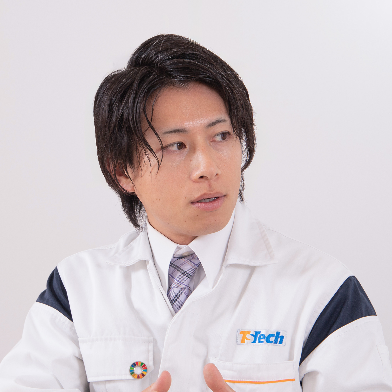 心拍提示振動シート開発プロジェクトリーダーである釜野