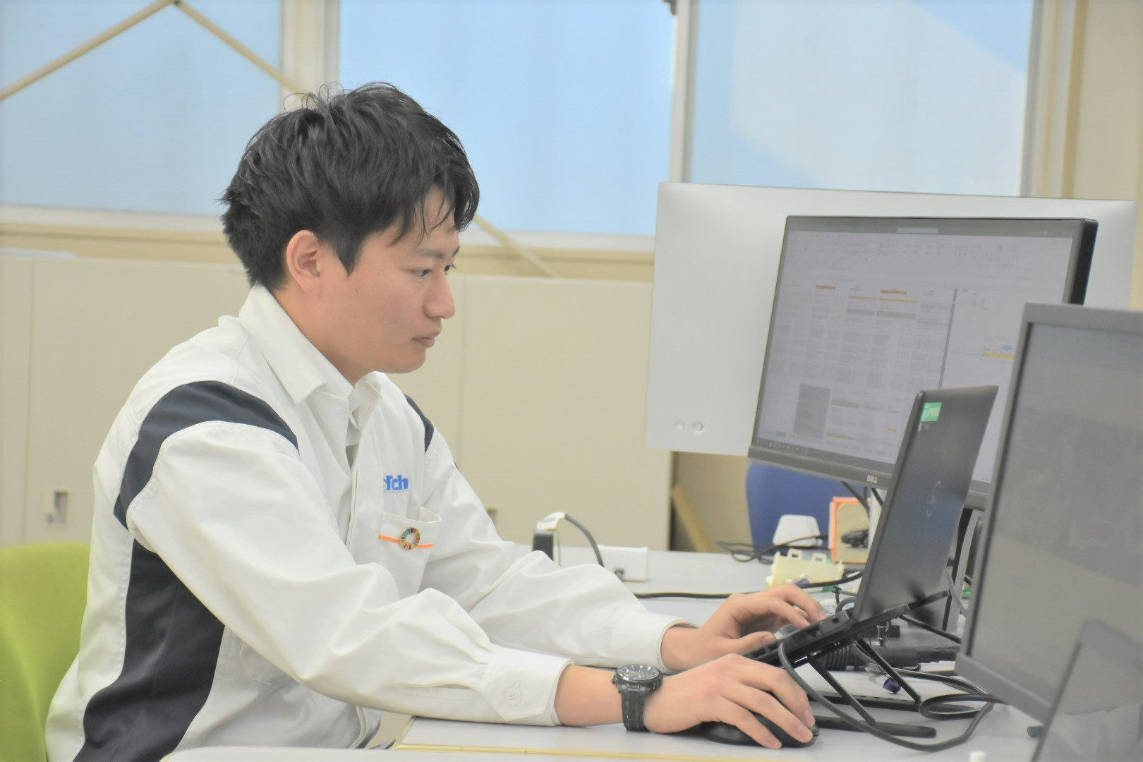仕事中の様子